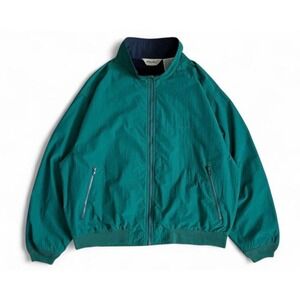 Vintage Eddie Bauer Mens Lightweight Full Zip Bomber Jacket Windbreaker Green XL
